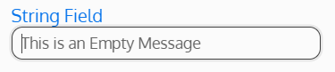 Screenshot of an Empty Message